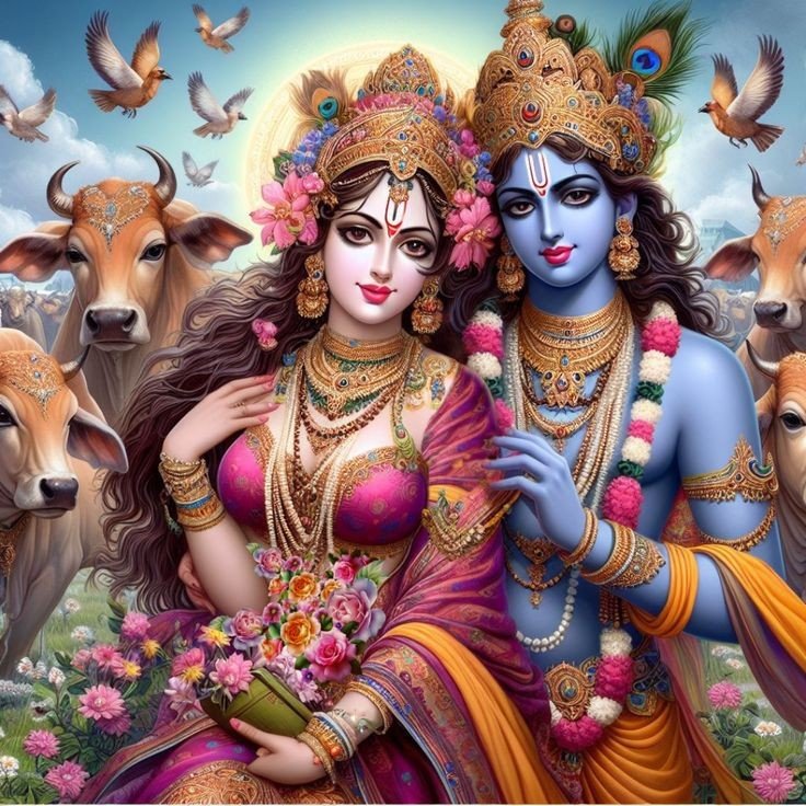 Radha Krishna love wallpaper