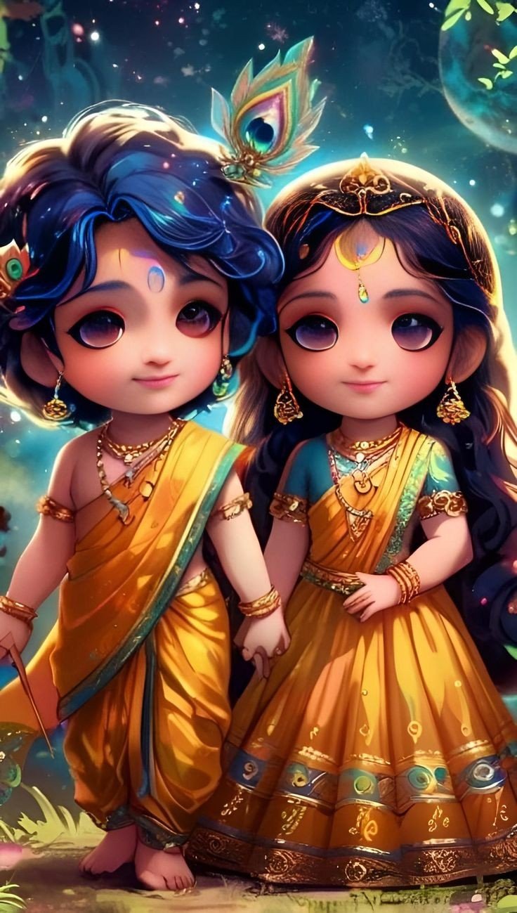 cute radha krishna wallpaper hd