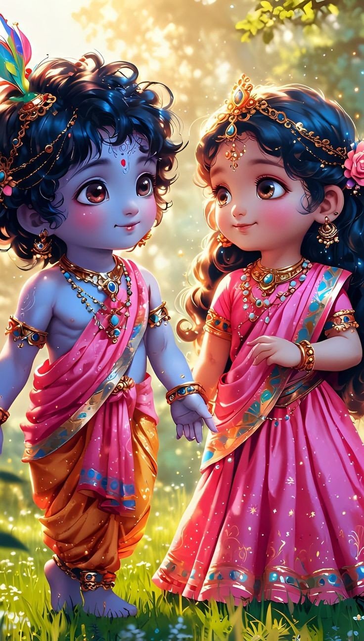 cute radha krishna wallpaper hd