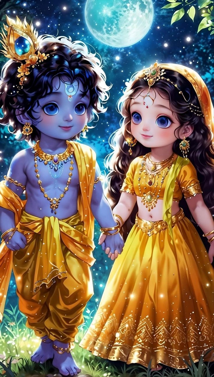 cute radha krishna wallpaper hd