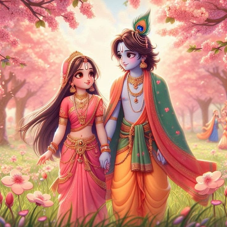 little radha krishna love wallpaper hd