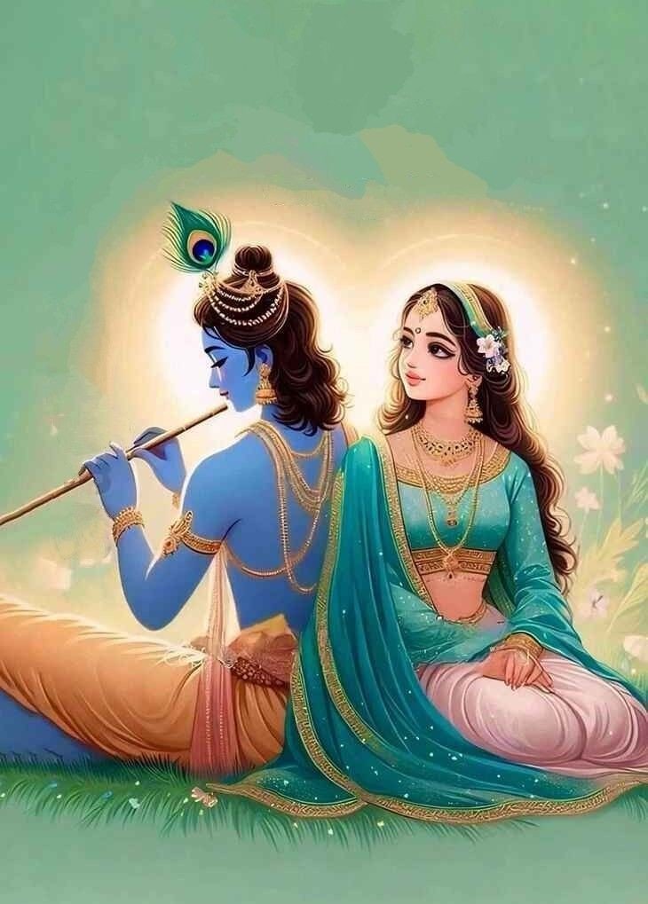 little radha krishna wallpaper