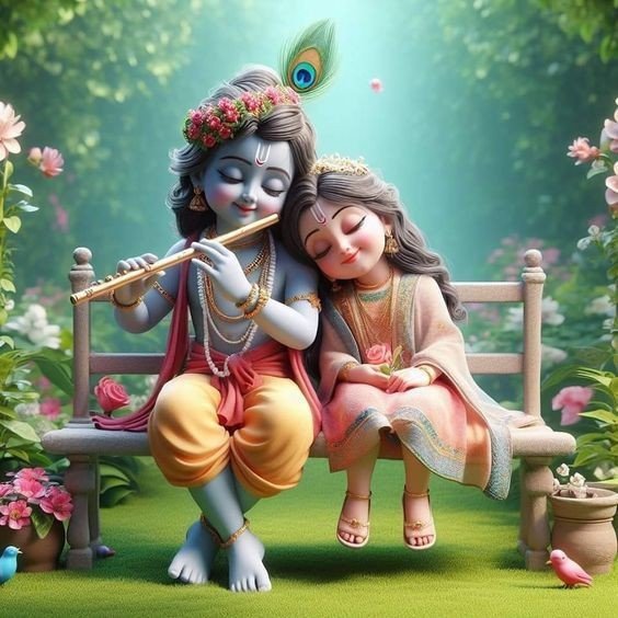 little radha krishna wallpaper