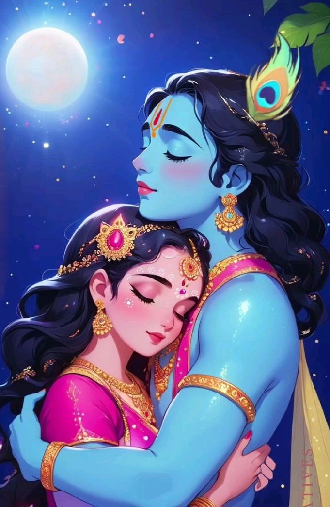 little radha krishna wallpaper