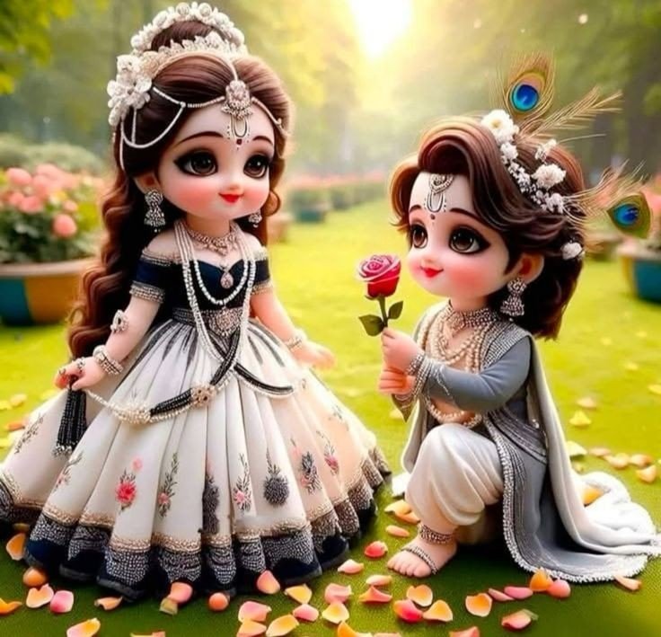 little radha krishna wallpaper