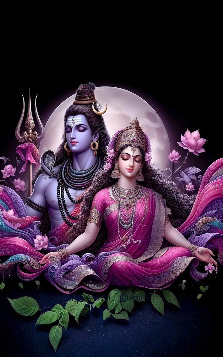 shiv parvati love wallpaper