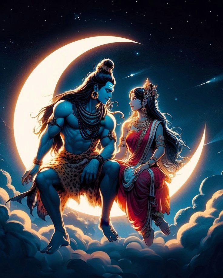 shiv parvati love wallpaper