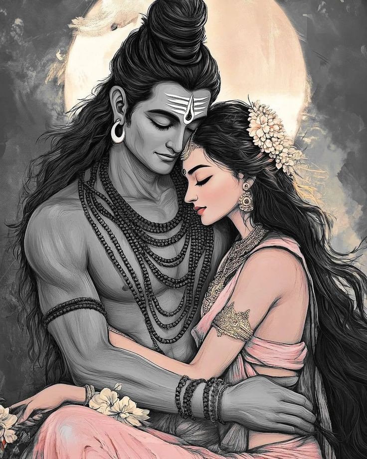 shiv parvati love wallpaper