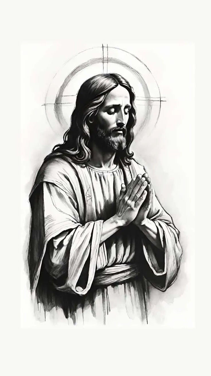 Jesus Drawing Image